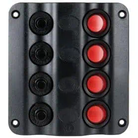 Pannello elettrico Wave Design con interruttori a bascula con LED