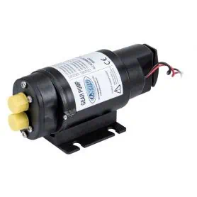 Self-priming pump with switch for transferring diesel, oil, water.