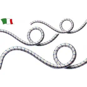 ELASTIC BRAID MM.4 WHITE W/WIRE