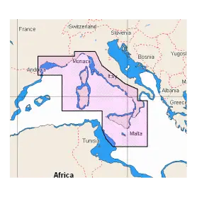 Cartografia per Lowrance, B&G, Simrad Mar Tirreno Isole