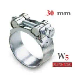 COLLARE W5 NASTRO 28mm in acciaio inox mis.252 - 265