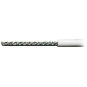 Cavo in acciaio inox AISI 316 rivestito in PVC bianco