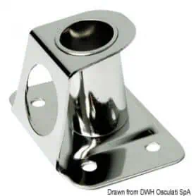 Base for candle holder with reinforcement plate