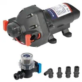Self-priming Europump autoclave with 3 valves.