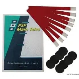PSP Tell Tales wind indicators for sail adjustment.