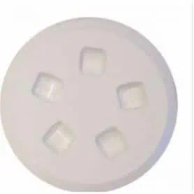 White inspection cap, external diameter 160 mm