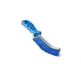 Sit brush with rigid PVC filaments