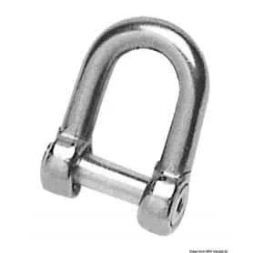Stainless steel shackle for 8 mm anchors