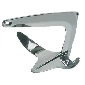Trefoil stainless steel anchor, 5 kg