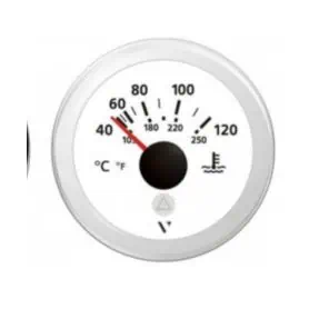Strumento temperatura acqua bianco 40/120°  12V/24