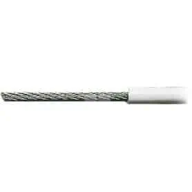 19-strand stainless steel cable coated in PVC, 4 x 8 mm
