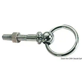 Anello snodato con perno passante