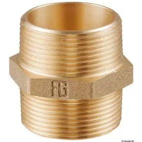 Niples doppio M-M in bronzo GUIDI
