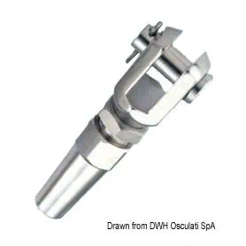 Terminale inox forcella Ø 5 mm