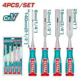 Set scalpelli per legno da 140 mm  pz.4