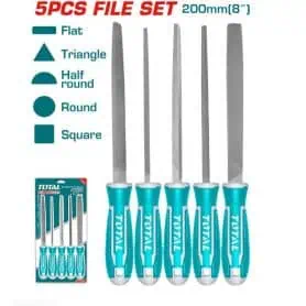 Set 5 lime con impugnatura  mm.200