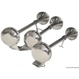 Membrane trumpet with a horn
