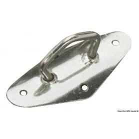 Attacco tangone inox su base curva verticale