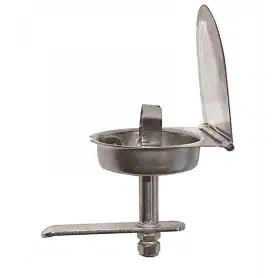 Alzapagliolo ad incasso inox