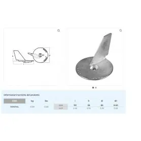 PINNA EVINRUDE HP 70 4 TEMPI - ALLUMINIO