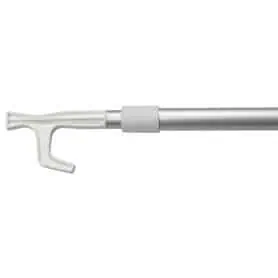 Telescopic aluminum mooring hook.