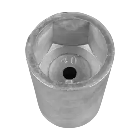 Hexagonal nose cone. Axis D. 100 D.E ST. 98.