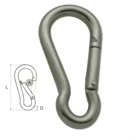 MOSCHETTONE INOX 316 T.B.  5 x 50