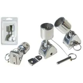 BASE SUPPORTO SNODABILE E SFILABILE AISI 316 D.25mm