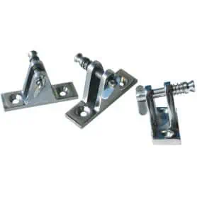 FORCELLA BASE PIANA C/PERNO SFILABILE INOX X TENDALINO