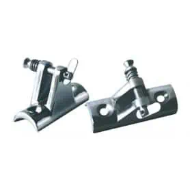 Forcella in ACCIAIO INOX AISI 316 a base concava per tubi con diam. 20-22-25mm