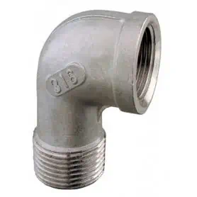 316 stainless steel MF elbow 3-4"
