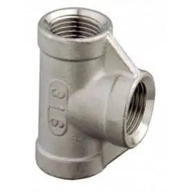 1" STAINLESS STEEL TEE 316
