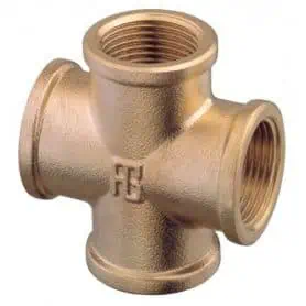 CROCIERA 4 VIE FFFF OTTONE CROMATO 3-4"