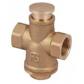 RUBINETTO A PULSANTE  OTTONE DA 3/8"