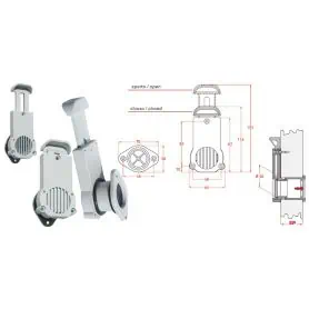 WATER DISCHARGE FOR BOATS 36 - 42 MM