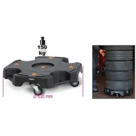 BASE FOR TRANSPORTING PNEUMATIC WHEELS