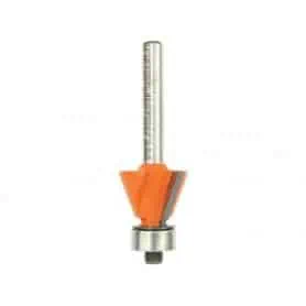 Milling cutter with ball bearing for chamfering.