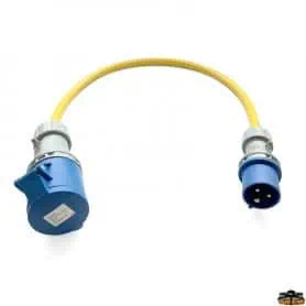 EXTENSION ADAPTER. WATERPROOF DOCK SOCKET 32A TO PLUG 16A