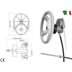 TIMONERIA T85 COMPLETA DI COPRIMOZZO (ESCLUSO CAVO)