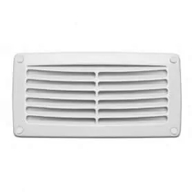 PRESA D'ARIA RETTANGOLARE IN PLASTICA BIANCA- 204x102mm