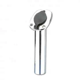 Portacanna da incasso AISI 316 tappo nero - INCL.15°