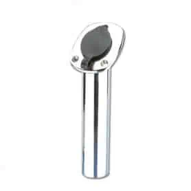 Portacanna da incasso AISI 316 tappo nero - INCL.45°