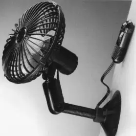 VENTILATORE ORIENTABILE 12V COLORE NERO